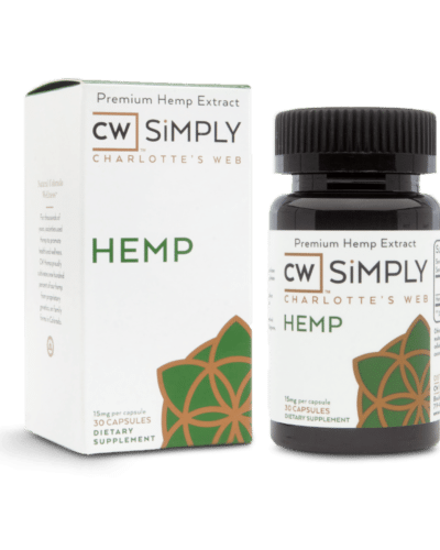 cw simply hemp CBD capsules 15mg 30 count