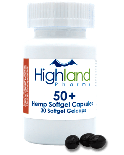 highland pharms 50mg cbd hemp oil gel caps