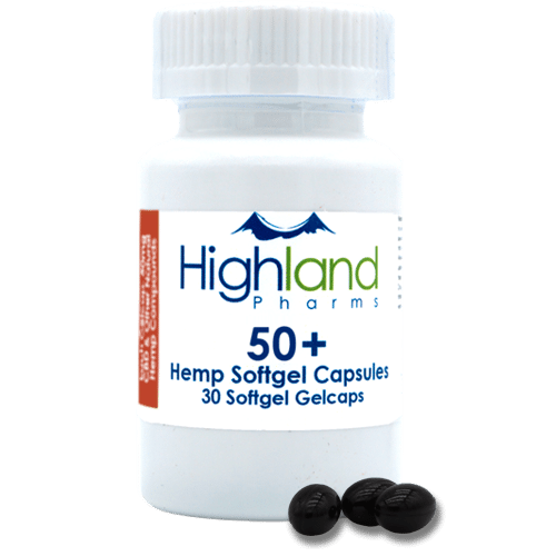 highland pharms 50mg cbd hemp oil gel caps
