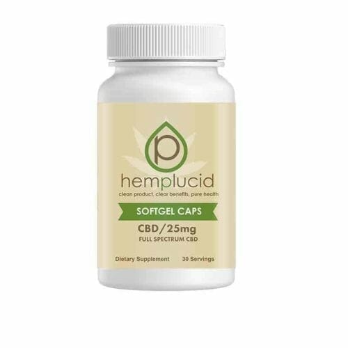 Hemplucid 25mg CBD Soft-gel Capsules