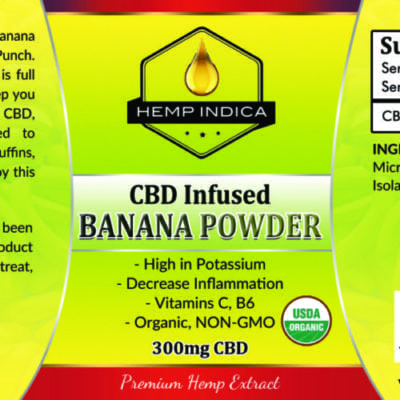Organic CBD Banana Powder