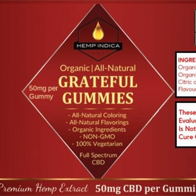 Grateful Gummies Organic CBD Gummy Heart's